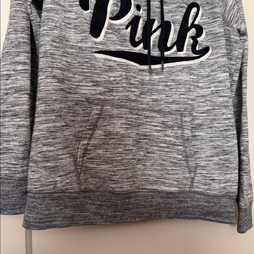 Victoria's Secret Pink Gray Hoodie size: L - Picture 4 of 7